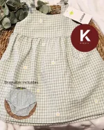 VESTIDO VICHY FLORES LOSAN