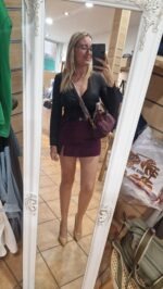 FALDA PANTALÓN BURDEOS - Imagen 3