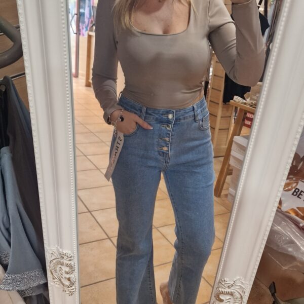 JEANS ELÁSTICOS CROPPED