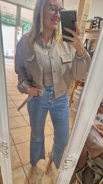 CHAQUETA BOMBER GRIS