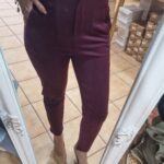 PANTALÓN ELÁSTICO BURDEOS