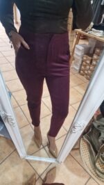 PANTALÓN ELÁSTICO BURDEOS