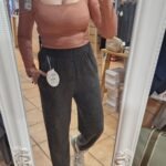 PANTALÓN SUAVE CON PUÑO - GRIS OSCURO