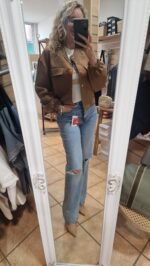 CHAQUETA BOMBER MARRÓN - Imagen 2