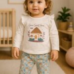 CONJUNTO SETAS NIÑA - BEIG/AZUL