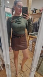 CAMISETA LICRA DETALLE – VERDE - Imagen 6
