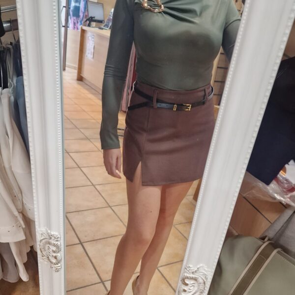 FALDA PANTALÓN MARRÓN
