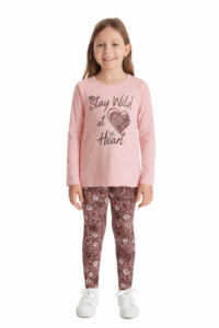 CONJUNTO CAMISETA Y LEGGING CORAZÓN